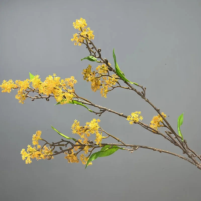 lot de 2 fleurs artificielles en saule des neiges décoratives - vue 9 sur 12