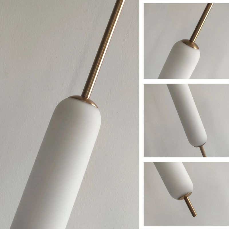 Suspension design nordique moderne minimaliste en métal et verre