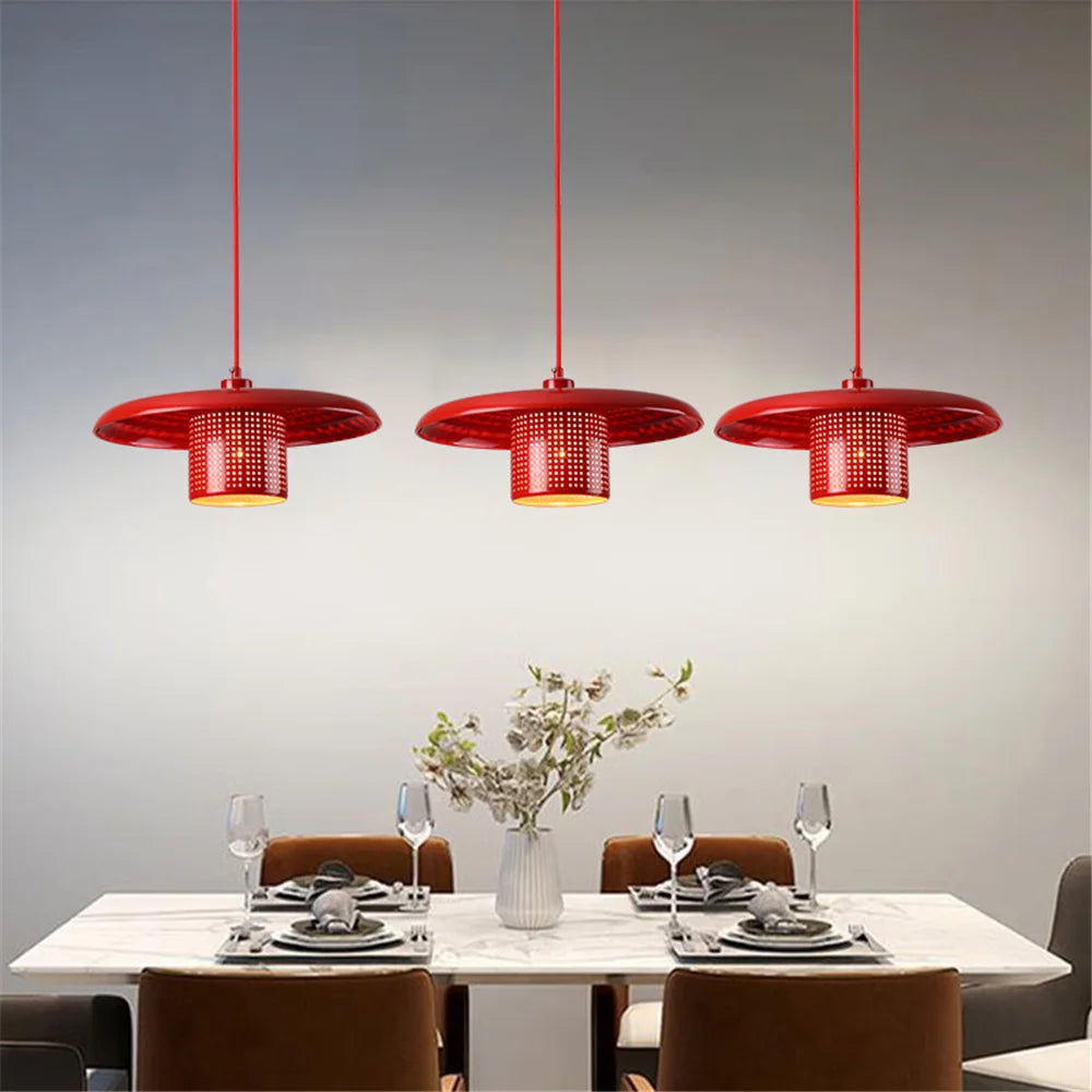 lustre à led en métal style industriel pour café et bar - vue 5 sur 10