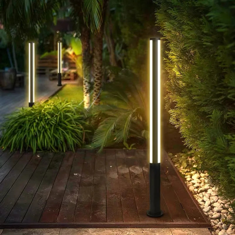 lampe extérieure led décorative étanche pour jardin et allée - vue 3 sur 8