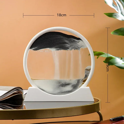 sablier en verre 3d paysage de sable en mouvement décoration artistique - vue 22 sur 54