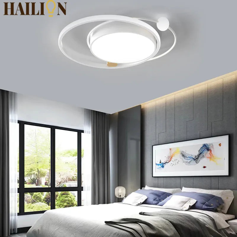 Lustre Led moderne plafonniers simples chambre chevet cuisine plafonnier étude éclairage intérieur à intensité variable