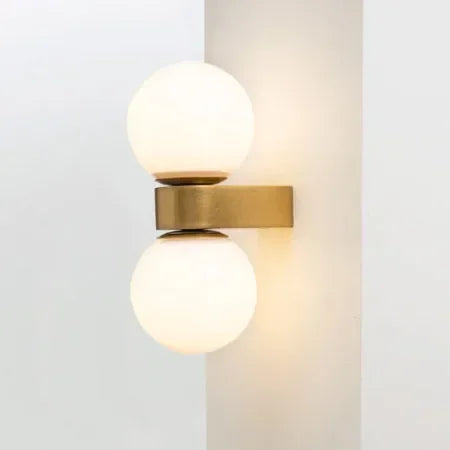 Applique murale moderne simple en verre avec boule de couleur nordique - vue 4 sur 9
