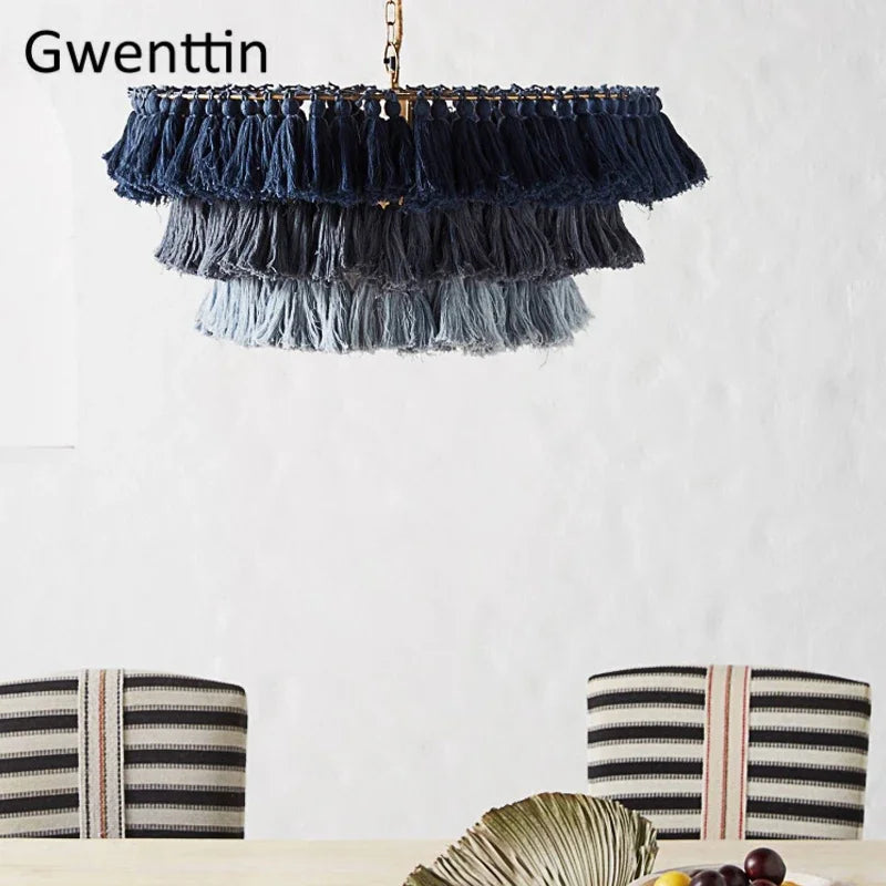 suspension en fil de soie pour décoration intérieure romantique