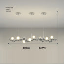 suspension design led art déco en or chromé pour intérieur élégant
