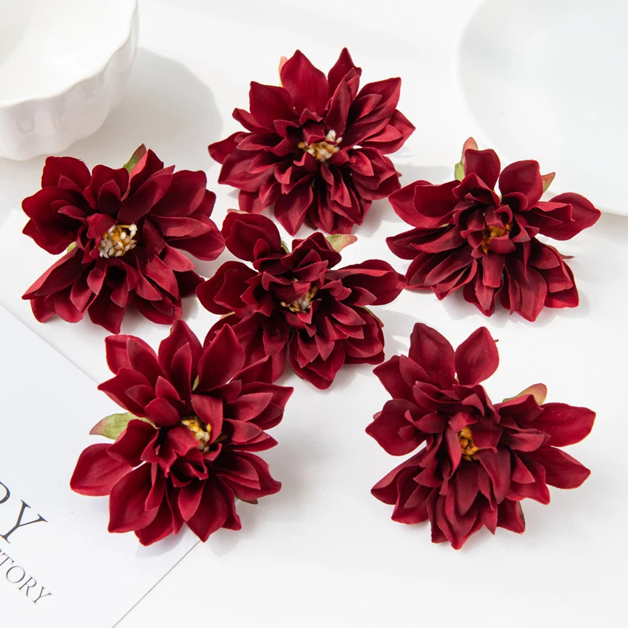 lot de 20 fleurs murales en soie pour décoration variée - vue 15 sur 15