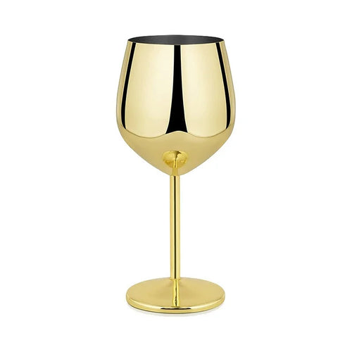 Verre cocktail vin inox incassable 500ml style europeen