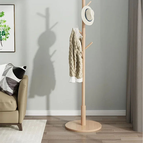 porte-manteau en bois pour chaussures et vêtements d'extérieur - vue 4 sur 15