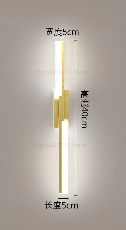 applique murale led de luxe simple et moderne pour hôtel - vue 10 sur 10