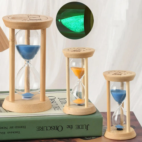 sablier en bois fait main horloge de sable créative décoration intérieure