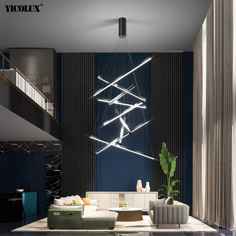 lustre led moderne avec gradation à distance pour intérieur - vue 3 sur 24