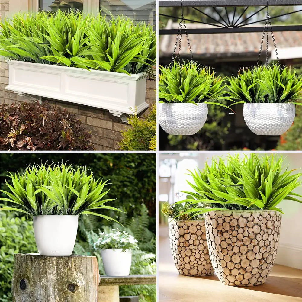 plantes artificielles chlorophytum pour décoration intérieure et extérieure - vue 4 sur 7
