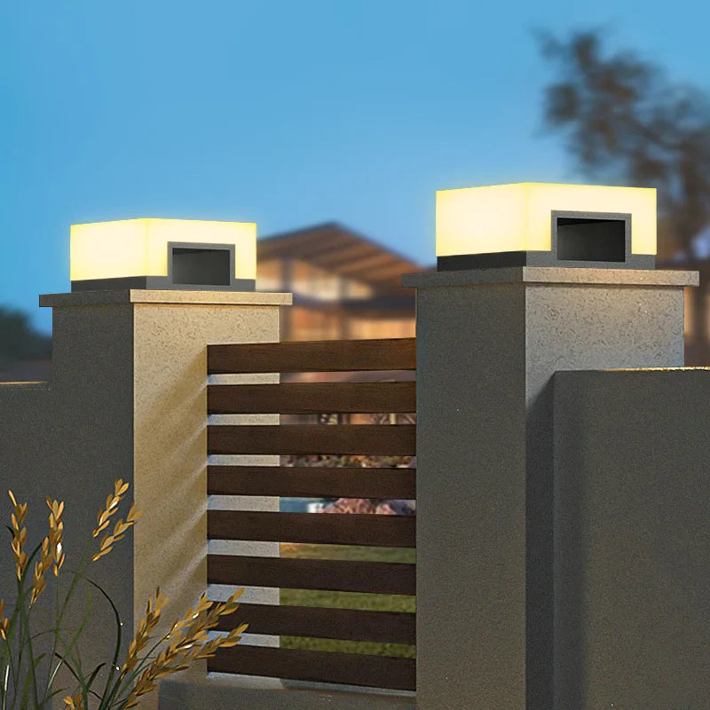 lampe solaire led étanche pour extérieur et jardin - vue 4 sur 12