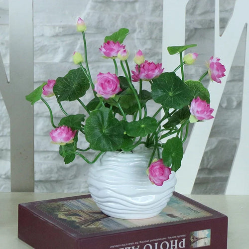plantes artificielles mini soie décoration pour intérieur jardin et table - vue 5 sur 10