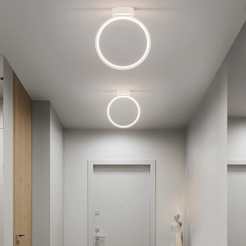 plafonnier led encastré moderne étoile allée salon entrée - vue 6 sur 12