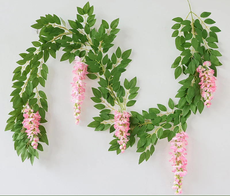 guirlande de fleurs artificielles pour décoration de mariage - vue 8 sur 10