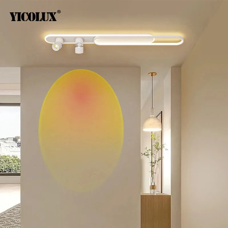 plafonnier led moderne luminaire décoratif d'intérieur pour loft