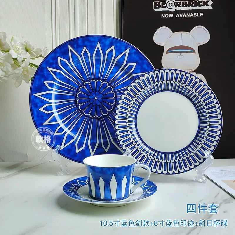 assiette europeenne luxueuse motif sceau pour teatime dimsum