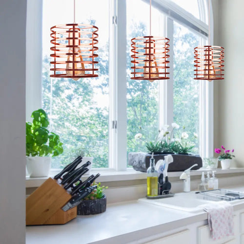 plafonnier moderne à leds style industriel vintage rétro loft - vue 7 sur 10