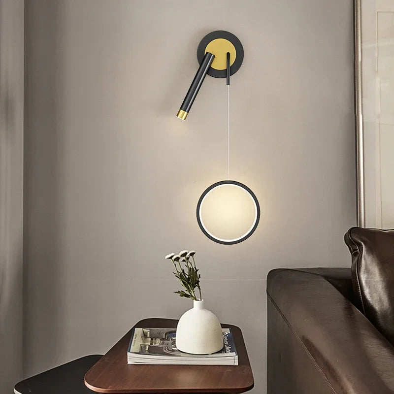 appliques murales led modernes à double tête pour décoration intérieure - vue 4 sur 14