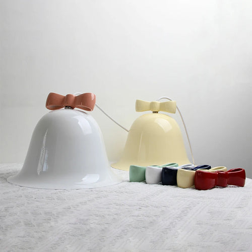 suspension modernes en forme de cloche avec nœud décoratif - vue 5 sur 20