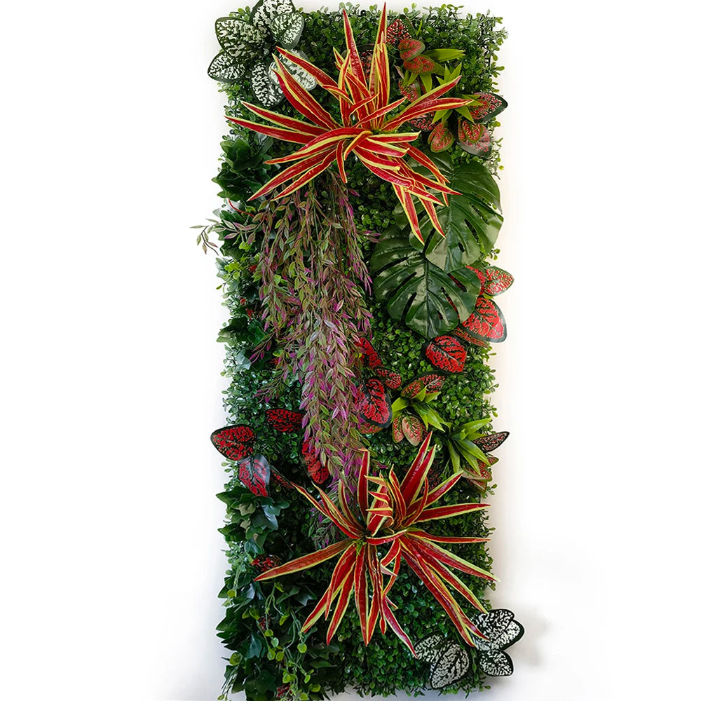 décoration murale artificielle herbe chlorophytum pour jardin et événements - vue 12 sur 23