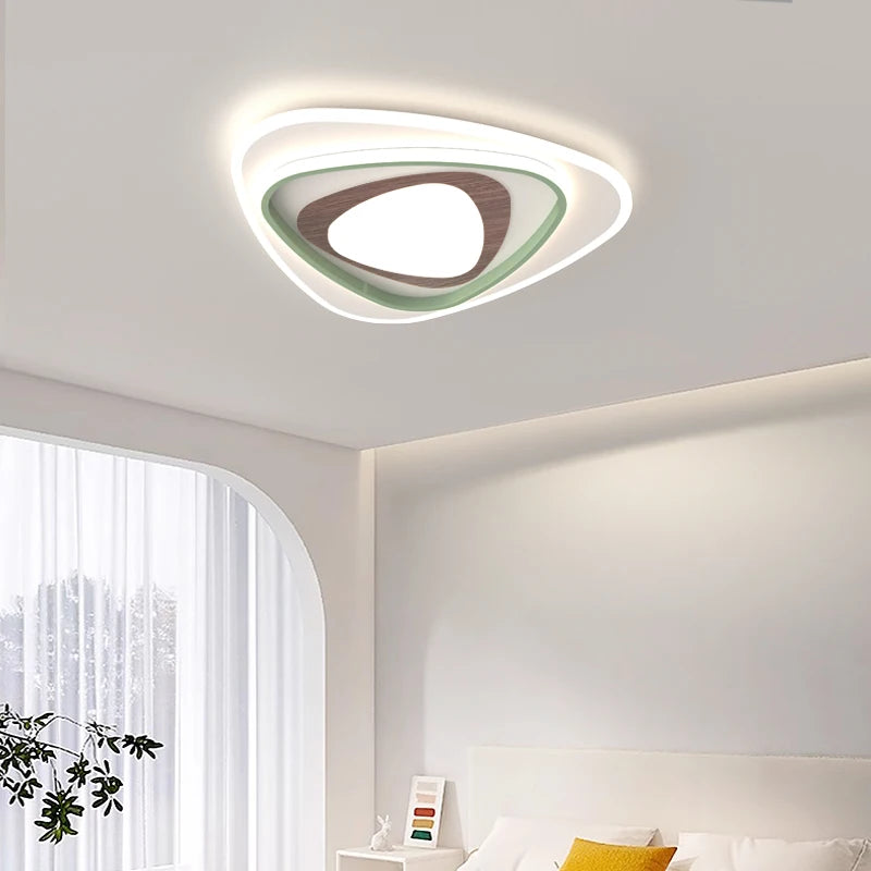 lustre nordique en bois pour éclairage intérieur décoratif