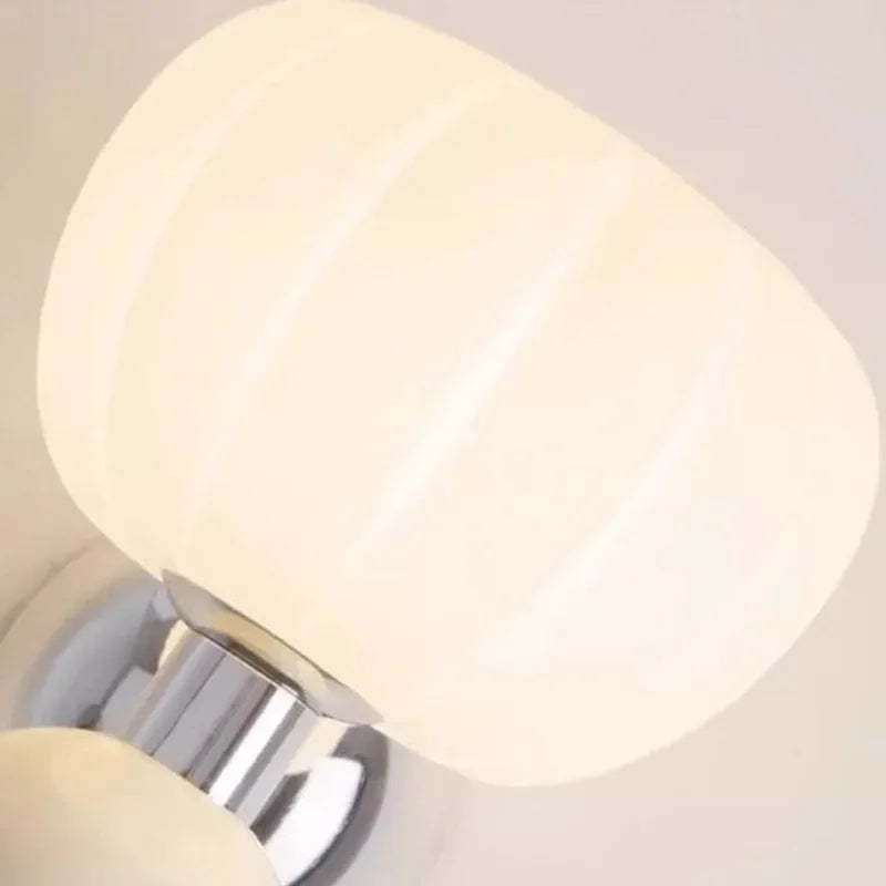 Applique murale LED modernes crème brise citrouille appliques G9 ampoule pour chambre chevets étude salon couloir salle à manger éclairage