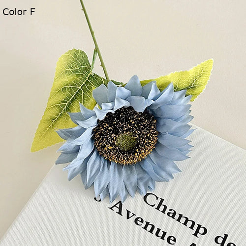 tournesol artificiel décoratif pour arrangements floraux et photographie - vue 7 sur 11