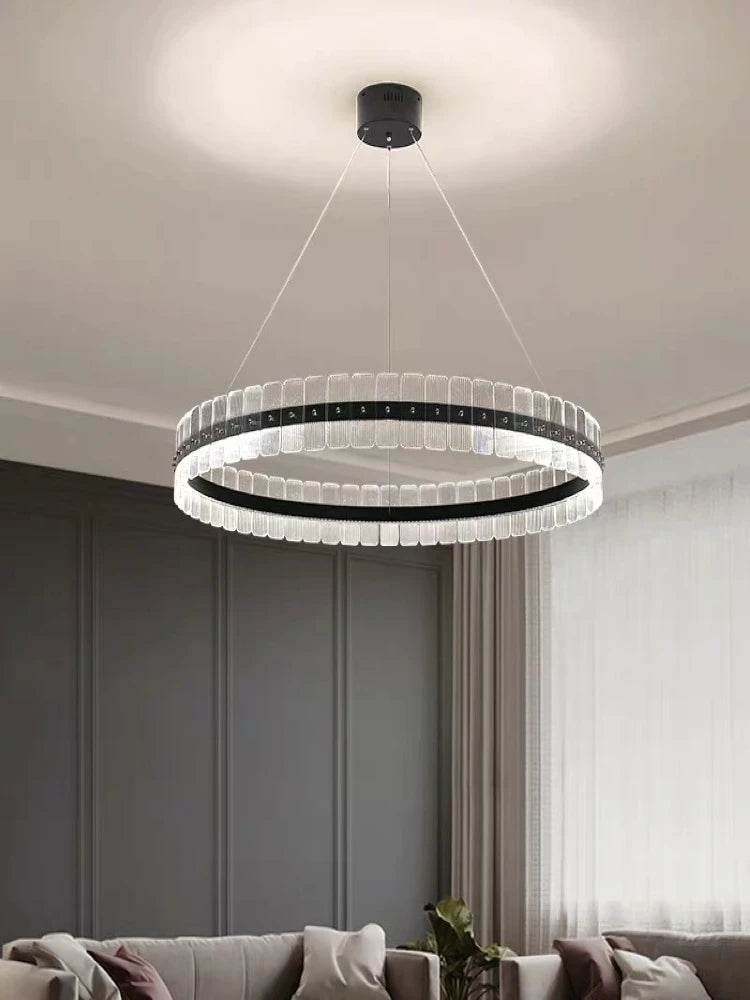 lustre minimaliste postmoderne avec anneau circulaire créatif - vue 4 sur 10
