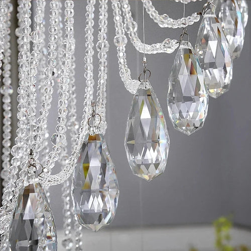 lustre en cristal moderne créatif avec éclairage led - vue 6 sur 6