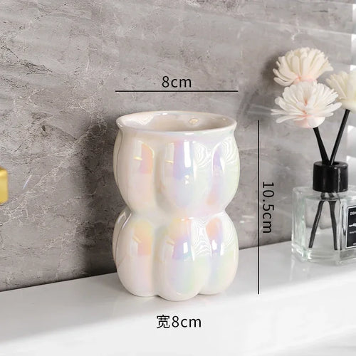 ensemble de décoration luxe en céramique pour salle de bain - vue 15 sur 18