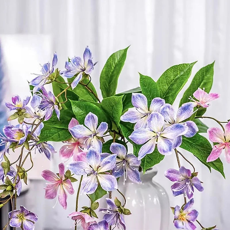 fleurs artificielles suspendues jasmin décoration mariage pour balcon - vue 5 sur 10