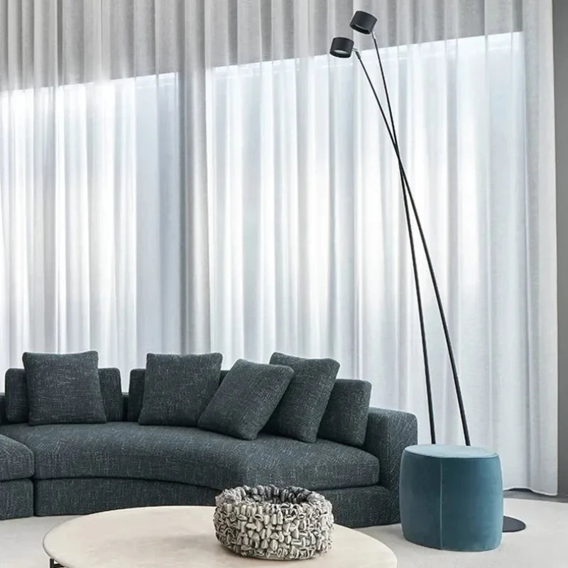 lampadaire led nordique longue conception pour tables basses