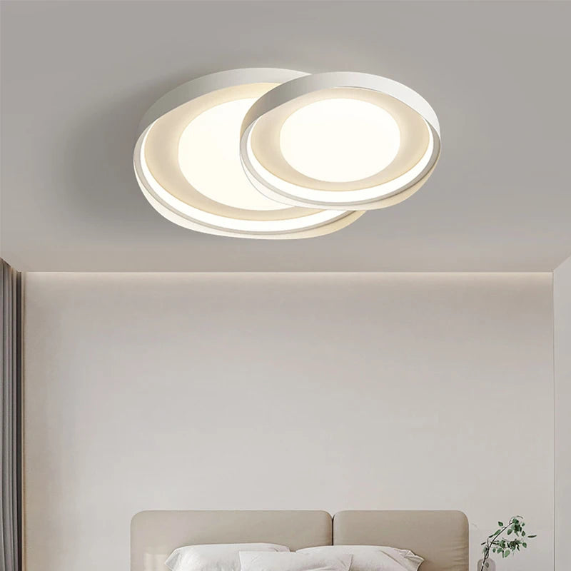 Plafonnier circulaire moderne en fer pour éclairage intérieur - vue 5 sur 11