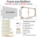 cadre mural en bois pour toiles et peintures décoratives