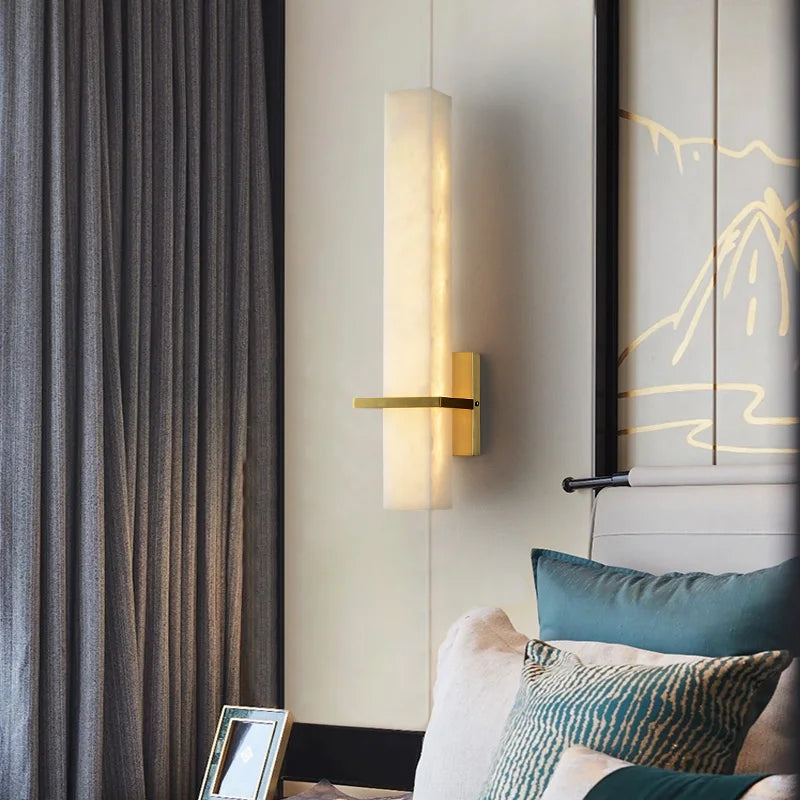 applique murale led en cuivre de luxe minimaliste
