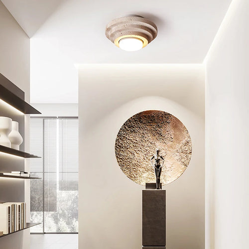 lampe de plafond en marbre naturel style nordique simple