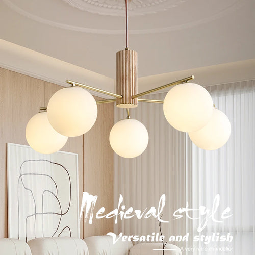 lustre japonais en cuivre style rétro médiéval pour intérieur élégant - vue 3 sur 13