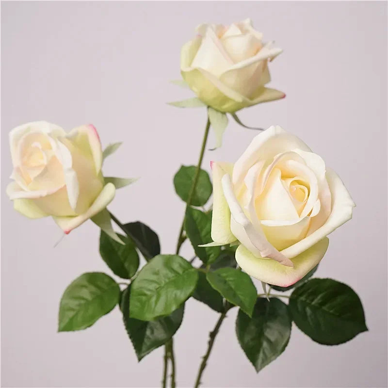 décoration de balcon fleurs artificielles roses touché réel décoratif - vue 4 sur 11