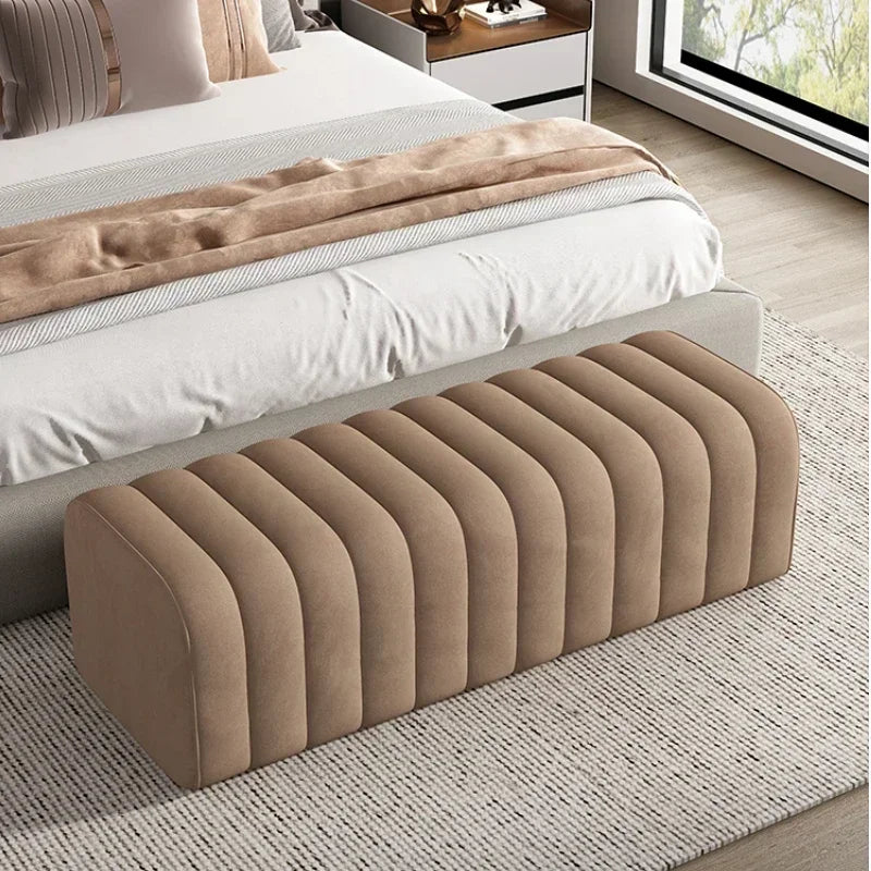 banc à chaussures design moderne avec repose pieds doux et confortable - vue 5 sur 26