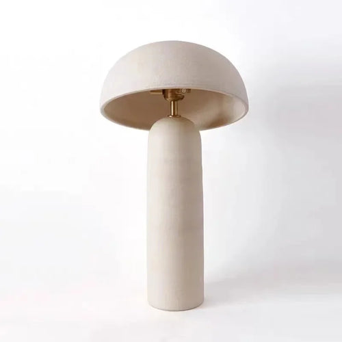 lampe rétro en céramique design créatif style champignon décoratif - vue 4 sur 8