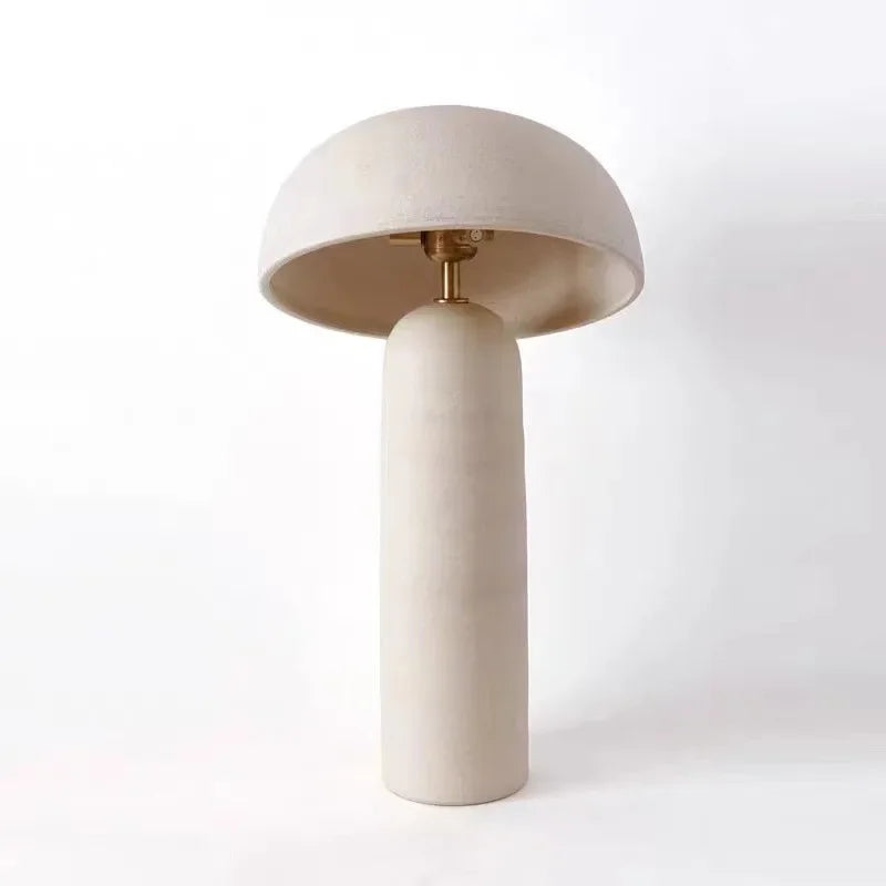 lampe rétro en céramique design créatif style champignon décoratif - vue 4 sur 8