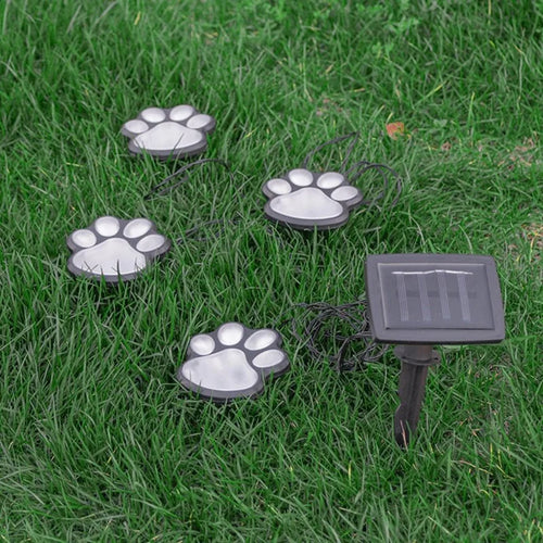 lot de 4 lampes solaires chien pour jardin extérieur animaux - vue 5 sur 6