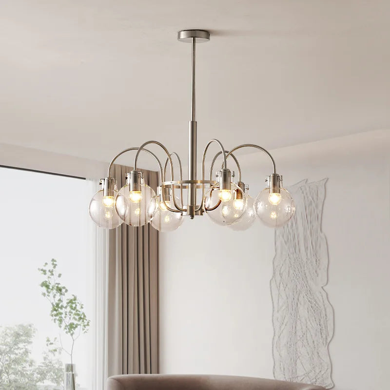 lustre en verre style bauhaus pour décoration intérieure moderne - vue 5 sur 8