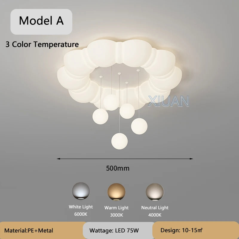 lustre suspendu créatif à bulles led pour enfants maternelle - vue 13 sur 13