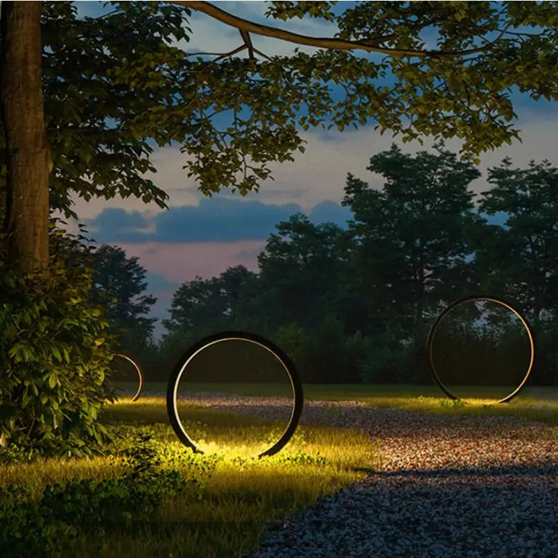 Lampe LED ronde imperméable en aluminium - vue 4 sur 6