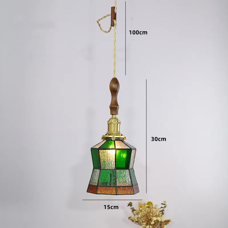 suspension nordique en cuivre avec verre teinté pour intérieur élégant - vue 12 sur 14