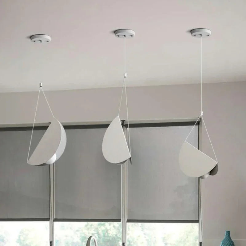 Nordic Designer Minimalist Modern Chandelier Ceiling Suspension Creative Pendant Lamp Hanging Light - vue 6 sur 9
