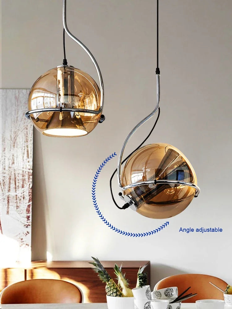 suspension nordique en verre pour intérieur moderne - vue 4 sur 7